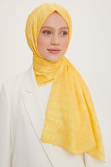 Elegant Gul Jacquard Sjæl - Broderet