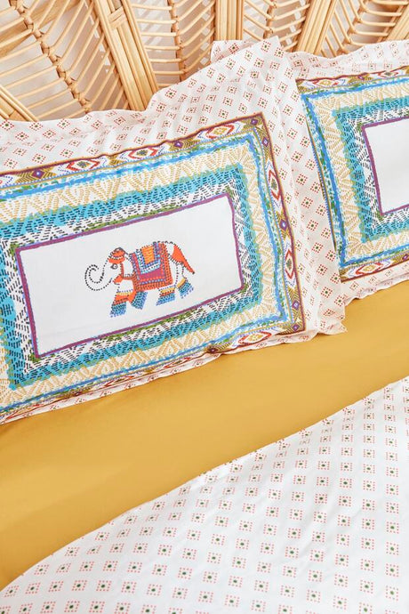Perez Single 100% Cotton Duvet Cover Set with Pique