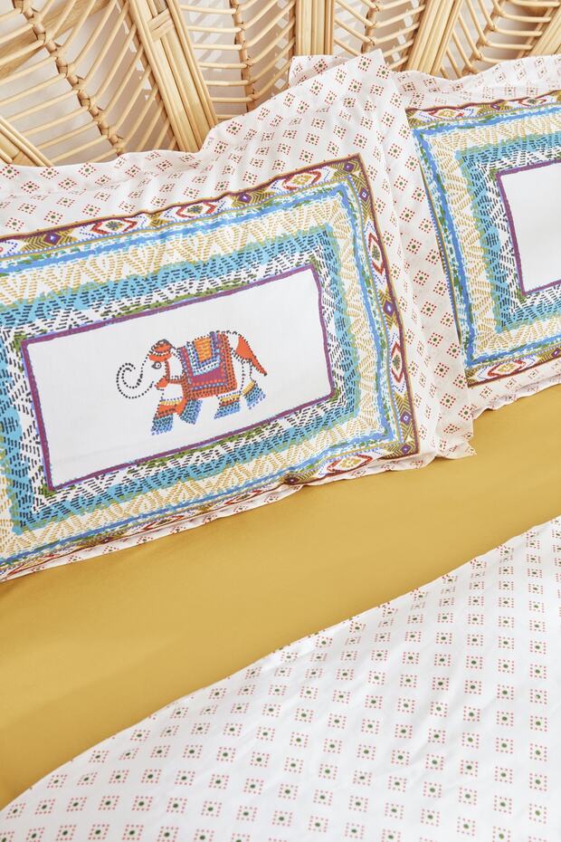 Perez Single 100% Cotton Duvet Cover Set with Pique