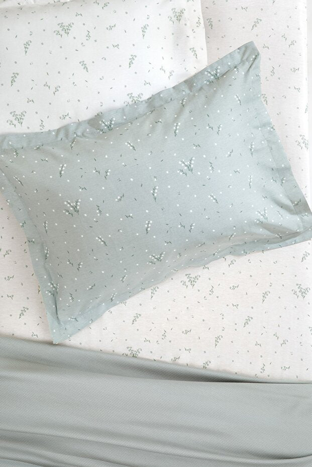 Ramona Double Bamboo Pike Set - Sage Floral Pattern