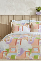 Semblance Double Duvet Cover Set - 100% Cotton, Multicolor