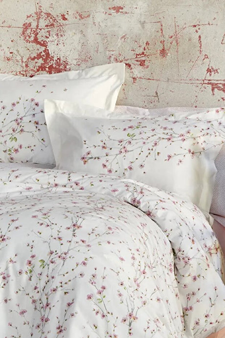 Annata Salmon 100% Cotton Double Pique Bedding Set
