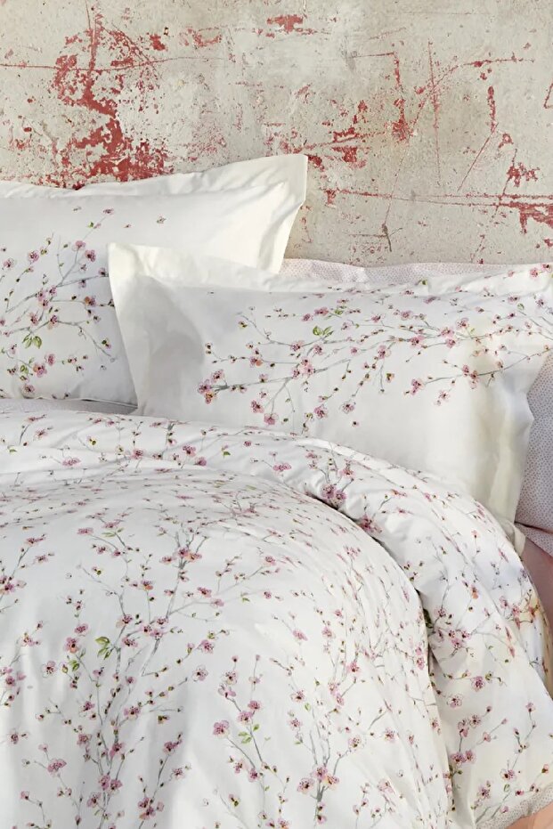 Annata Salmon 100% Cotton Double Pique Bedding Set