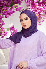 Soft & Lightweight Purple Jersey Scarf