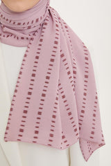 Powder Pink Shawl - Cut Line Detail & Breathable Fabric