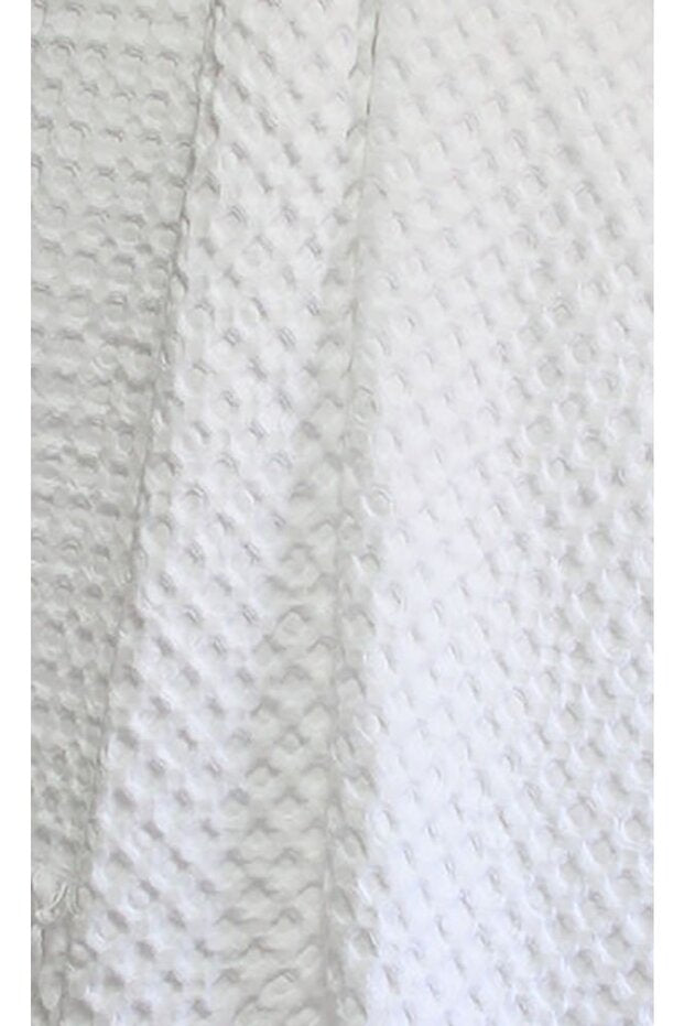 White Waffle Weave Throw Blanket - 130x170 cm