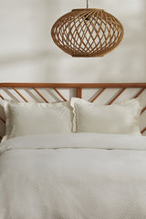 Eco-Friendly Bamboo Jacquard Double Quilt - 200x230 cm White