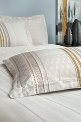 Pamena Ranforce Double Duvet Cover Set - 100% Cotton, Grey