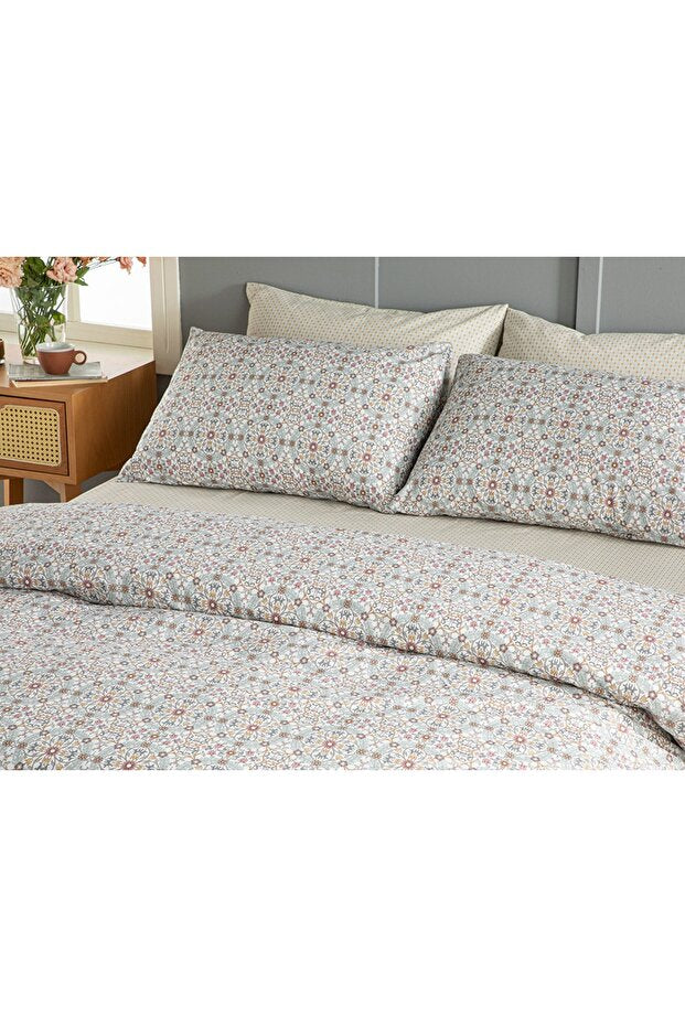 Easy Iron Single Duvet Cover Set   160x220 cm Pink Mustard