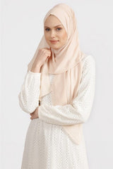 Crepe Chiffon Shawl - Light Salmon & Lightweight