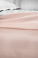 Anders Double Bamboo Cotton Pike - Powder Pink, 200x220 cm