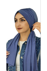 Indigo Ready Turban & Scarf Set - Timeless Style