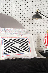 Dennis Pomegranate Double Bed Set - 100% Cotton