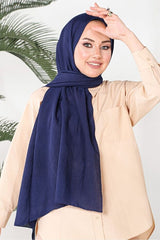 Navy Blue Viscose Soft & Comfortable Shawl