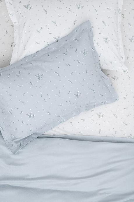 Ramona Double Bamboo Pique Bedding Set - Soft & Breathable Light Blue