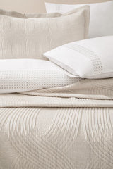 Nola Double Infinity 8-Piece Bedding & Dowry Set - Beige