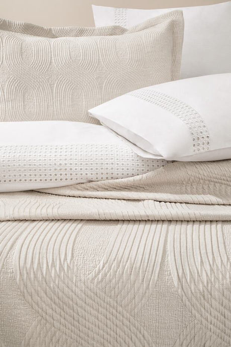 Nola Double Infinity 8-Piece Bedding & Dowry Set - Beige