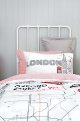 Young London 100% Cotton Single Duvet Cover Set