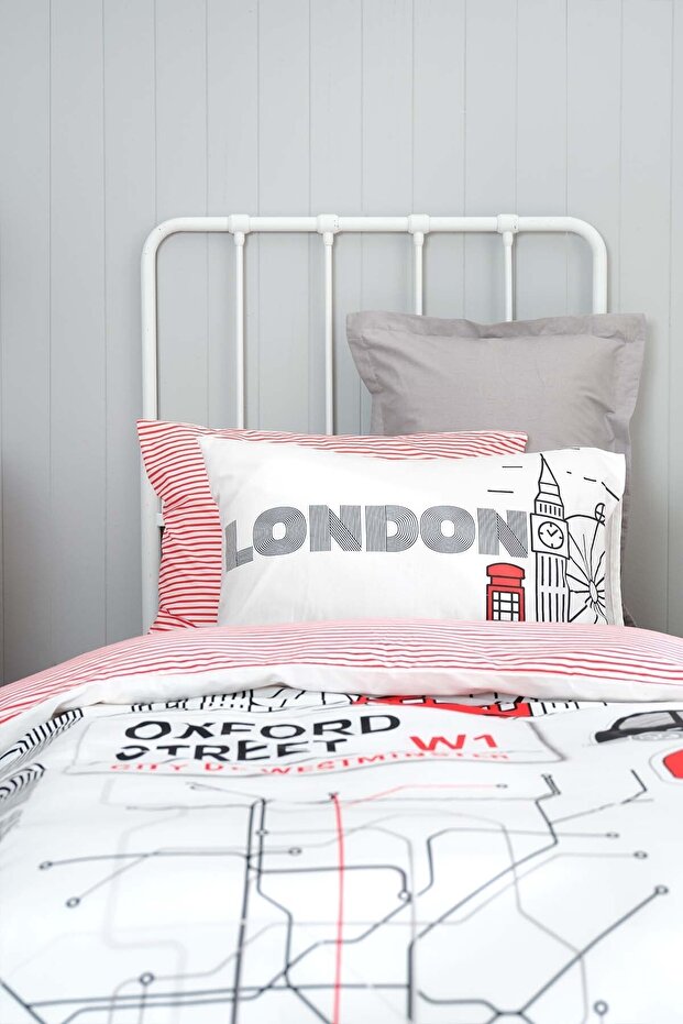 Young London 100% Cotton Single Duvet Cover Set