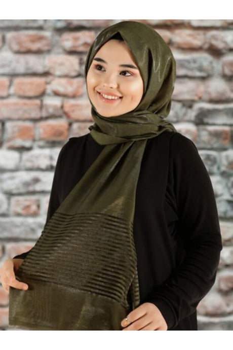 Hayal Evening Shawl - Khaki, Breathable & Lightweight