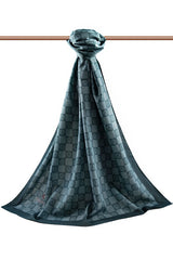 Women's Luxury Medina Silk Shawl - Emerald Green