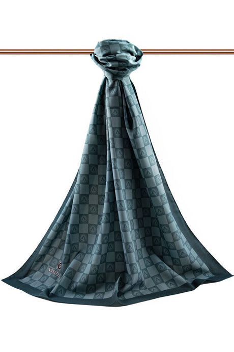 Women's Luxury Medina Silk Shawl - Emerald Green