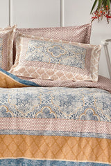 Delissa Double Ranforce Duvet Cover Set - 100% Cotton Blue