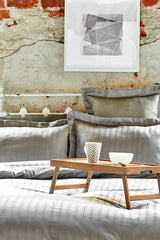 Charm Bold Grey 100% Cotton Double Duvet Cover Set