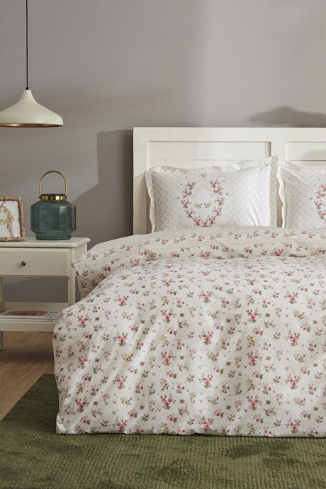 Sonya Single Duvet Cover Set - 100% Cotton Floral Design