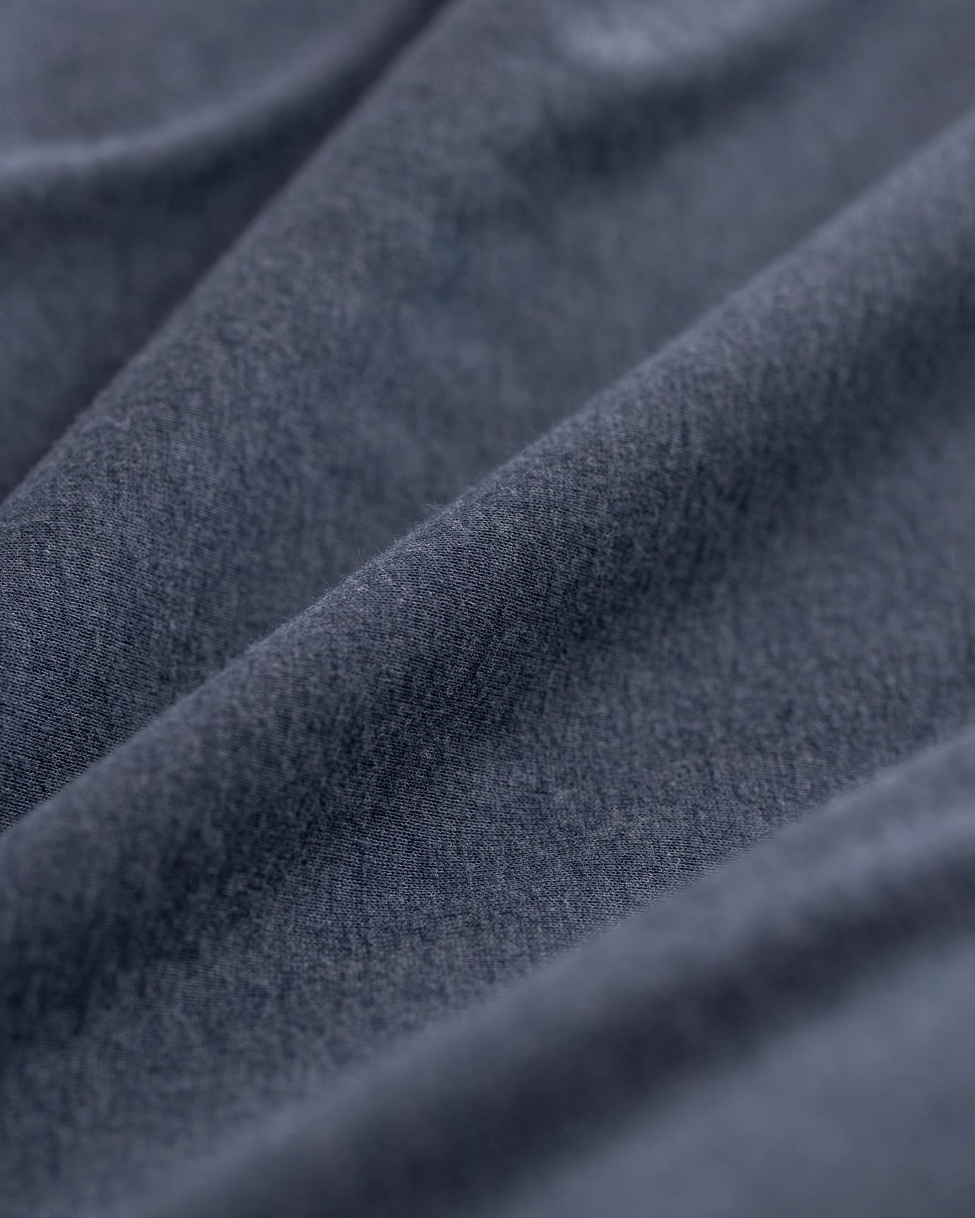 Lumi Cotton Blend Jersey Single Duvet Cover Set - Indigo