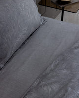 100% Cotton Sateen Double Duvet Cover Set - Vannes Printed Design