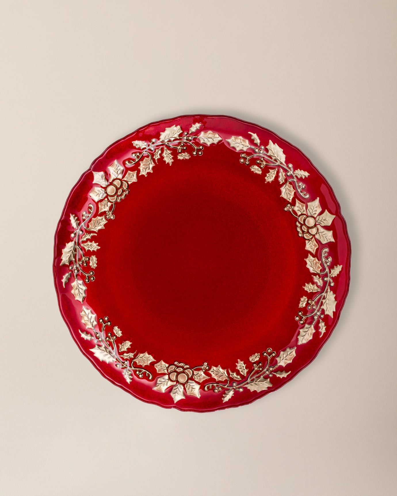 Glass Dinner Plate - Modern Round Tableware