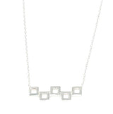 Premium Sterling Silver Tiny Square Necklace