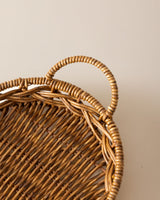 Versatile Plastic Oval Serving Tray - Natural Modern Design