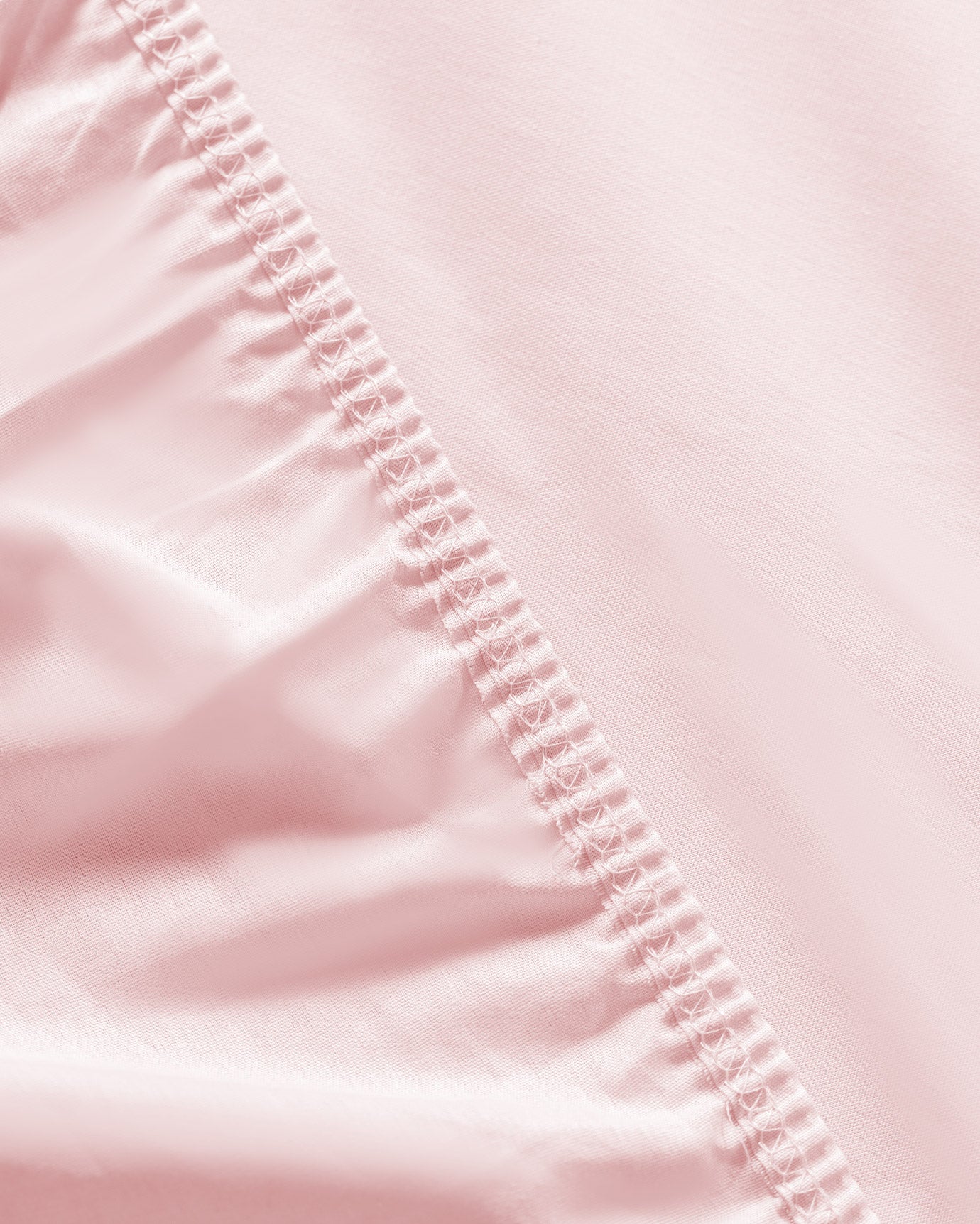 Manon 100% Cotton Ranforce King Size Fitted Sheet Set - Blush Pink