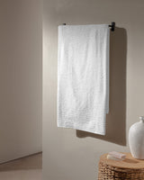 Soft and Absorbent Cotton Blend Bath Towel - White