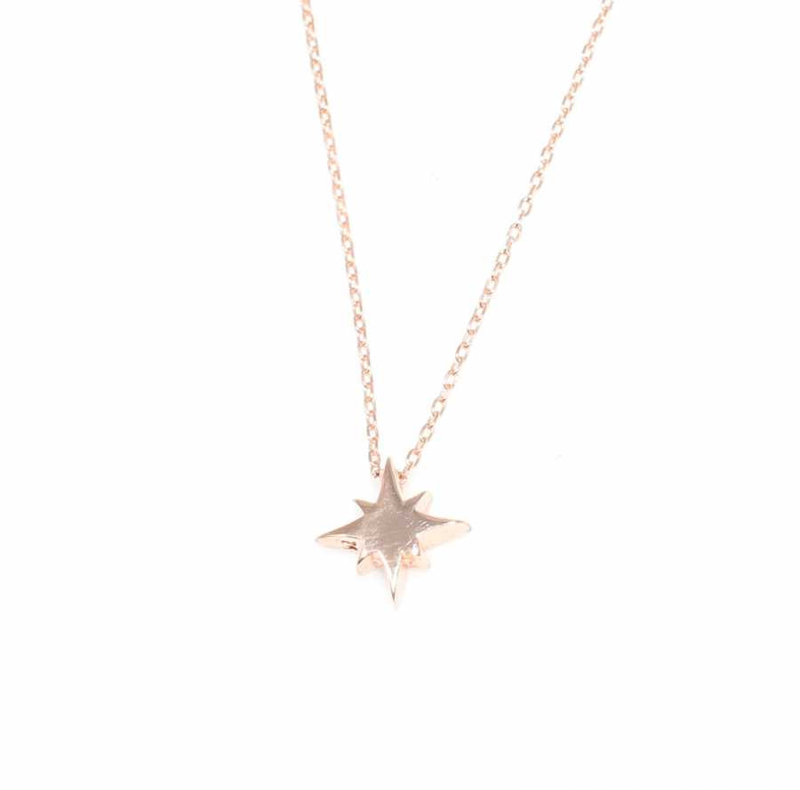 Premium 925 Sterling Silver North Star Necklace