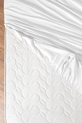 Double Size 100% Cotton Sateen Fitted Bed Sheet