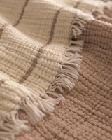 Cotton Blend Single Bedspread - Textured Design