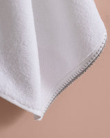Premium Cotton Face Towel - Elegant Crocheted Trim