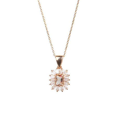 Premium 925 Sterling Silver Zultanite Baguette Stone Necklace