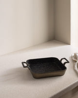 Black 24cm Shallow Cooking & Serving Pan with Lid