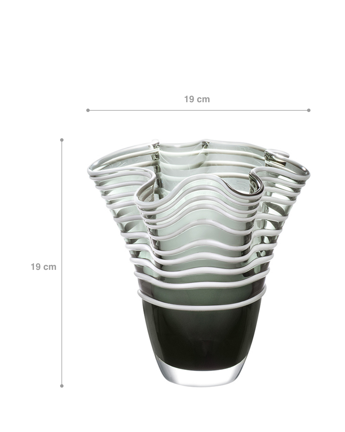 Artisanal Glass Vase - Honfleur Collection Handmade Decor