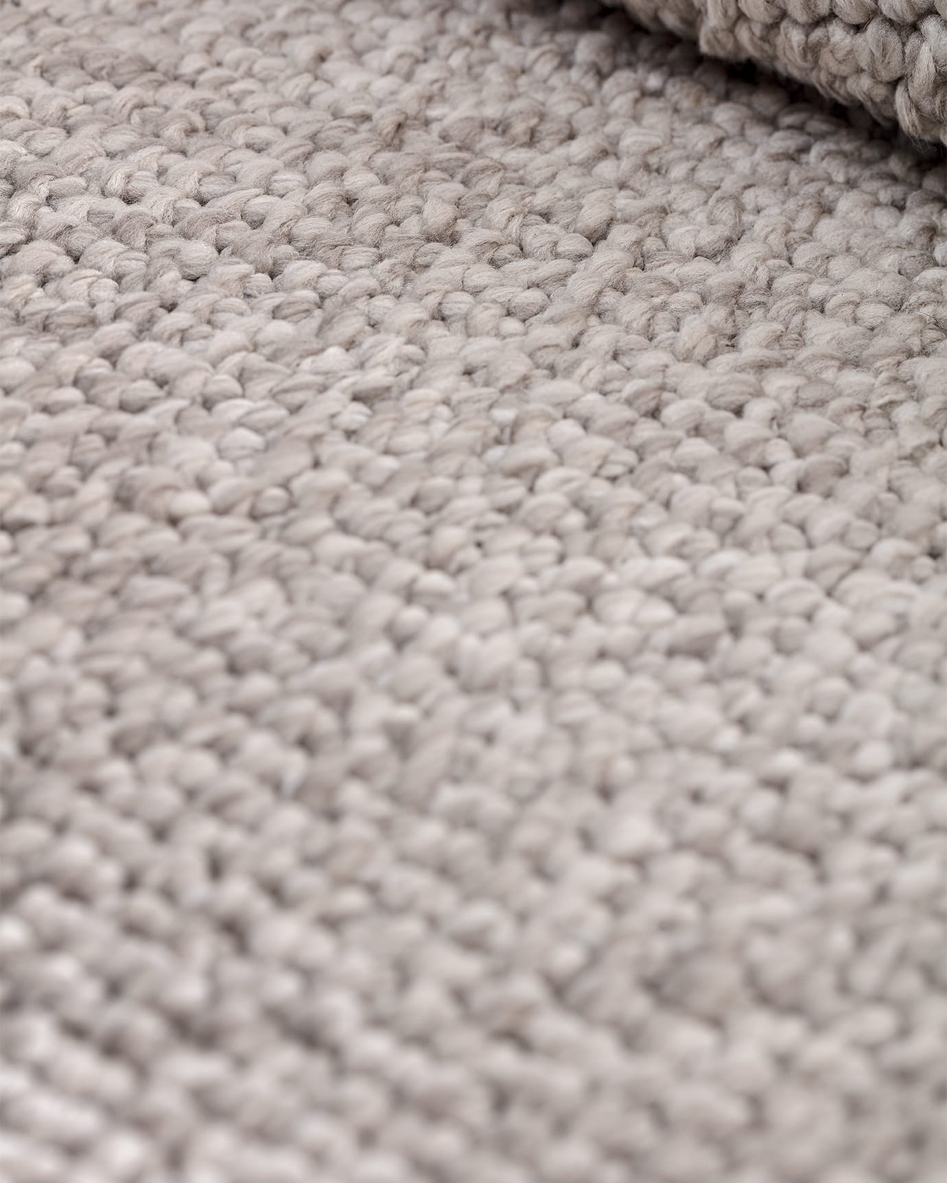 Polyester Area Rug - Modern Grey with Fringed Edges