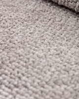 Polyester Area Rug - Modern Grey with Fringed Edges