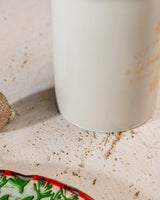 Elegantní bílý a zlatý keramický hrnek na kávu - objem 280 ml