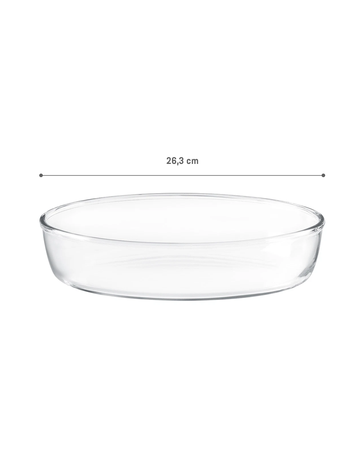 Small Oval Borosilicate Glass Baking Dish
