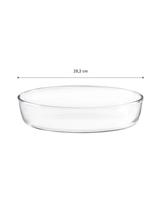 Small Oval Borosilicate Glass Baking Dish