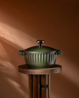 Freya 20 cm Green Cooking Pot - Kitchen Saucepan with Lid