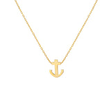 Sterling Silver Anchor Pendant Necklace - Nautical Charm